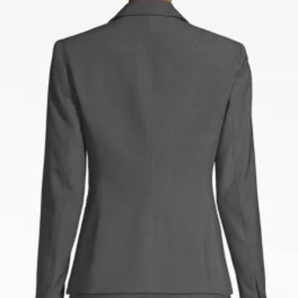 Anne Klein Melange Notch Collar One Button Jacket - Picture 2 of 7